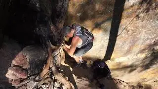 Wallangambe Canyon Rope climb