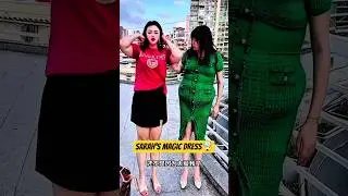 Sophie Made A Magicdress 🤯 ~mini wood toy- woodworking art skill/wood hand #shorts