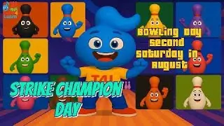 Strike Champion Day!  | Bowling Day  | Mini Club Dance Party! (Printable Coloring Book)🎳🕺🎶