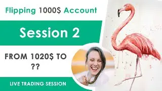 Livetrading Session 2 - 1000$ Flipping Small Account - Forex Trading! - SILENT VERSION