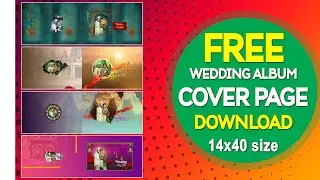 free download INDIAN WEDDING ALBUM DESIGN 14X40 cover page  SHEET'S  7-11- 2025 : 02