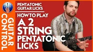 Ascending Pentatonic Lick - Learn to Play 2 Strings Pentatonic Licks