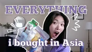 MASSIVE asian skincare haul 🛍️ shopping in Taiwan, Japan, Korea