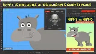 Hippy The Hippo - Cartoon Animator 5 - Reallusion Marketplace #cta5 #2danimation #character