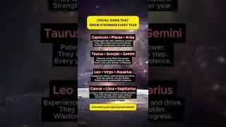 ZODIAC SIGNS THAT GROW STRONGER EVERY YEAR #astrology #zodiacwhisperer #astrologyshorts