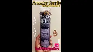 Ancestor Candle|How To Dress a Candle and Use it?🤍🕯️🪽Connecting with Your Ancestors✨