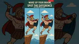 🔍 Spot the Difference | Leap of the fearless warrior! #trovaledifferenze