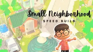 Beach Island Resort Small Neighborhood ACNH Speed Build // Animal Crossing | New Horizons