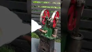 Big old hot air Henrici Stirling engine model.