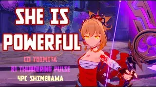 C0 Yoimiya Thundering Pulse vs ALL CONTENT - No Food (Genshin Impact)