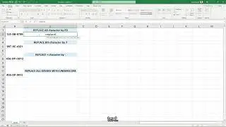 REPLACE & SUBSTITUE | #excelbasics #exceltutorial