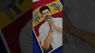 Thalapathy Vijay Drawing 💥#thalapthyvijay #tvk #drawing #coloring #artwork #shortsfeed