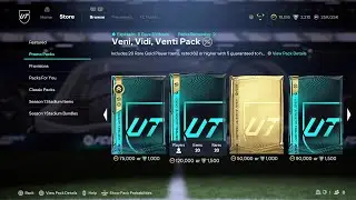 VENI, VIDI, VENTI PACK  - FC 26 ULTIMATE TEAM STORE PACKS (FC 26: PART 91)