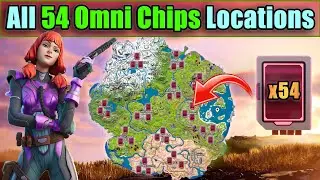 Fortnite - All 54 OMNI CHIPS Locations Guide (Weeks 1-6) // Omni Sword Quests
