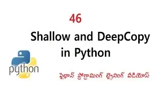 Shallow and Deep Copy In Python Telugu | VLR Training Class 46