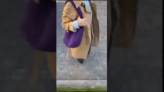 Purple tote bag that makes every outfit POP 💜 #totebag #totebagaesthetic #ootdfashion #ootd #outfit