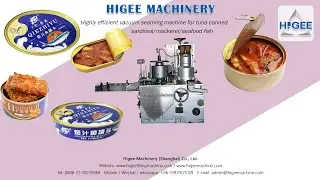 Higee machine Highly efficient vacuum seaming machine for tuna canned/sardines/mackerel/seafood fish