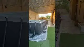 Intex ultra frame pool 975 cm 488 cm 132 cm delivery and installation all over uae 00971551650185