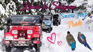 Kawai to Shugran Snow Jeep Trek #snowfall  #2024 #jeep #family #fun #shogran @NageenAsghar