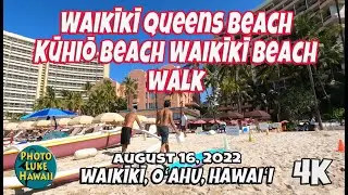 Waikiki Queens Beach Kuhio Beach Waikiki Beach Walk August 16, 2022 Oahu Hawaii