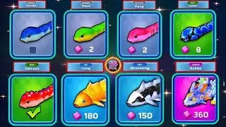 Snake Clash IO | Common vs Rare vs Epic vs Legend vs VIP Skins Comparison! 😱🐍🔥