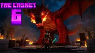 RED DRAGON BOSS FIGHT, Minecraft The Casket Ep 6:
