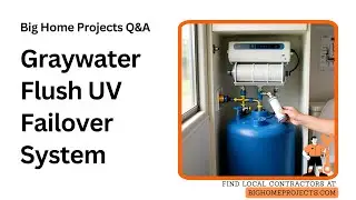 Tiny-House Graywater Toilet Loop UV Failover System