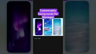 iOS26 is coming with the ability to switch out the background in Messages.