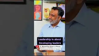 Leadership is about Developing Leaders.. Dr.Qamar #viral #shorts #short #viralvideo #shortsfeed