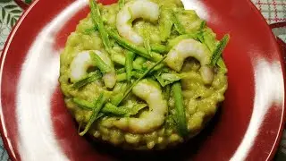 risotto con gamberetti e zucchine | idea men&ugrave; #Natale | ricetta facile |super cremoso | 😋