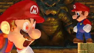 New Super Mario Bros Wii - Giant Mario VS Giant Mario