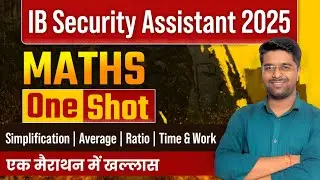 IB Security Assistant Marathon 2025 | IB SA Maths PYQ | IB Security Assistant Classes by Kamal Sir