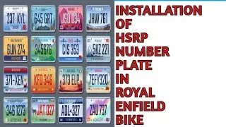 How to install HSRP Number Plate || High Security Number Plate Fitting || HSRP Number Plate