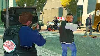 GTA 4: Niko, Johnny & Luis 6-Star Rampage and Explosive Police Chase - Epic Escape - # 38
