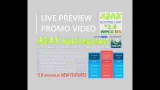 Live Preview Promotional Video - AJAX Hosting Cart  v3.0