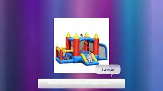 Inflatable Bounce Castle and Soccer Goal Ball Pit Bounce House Without Blower