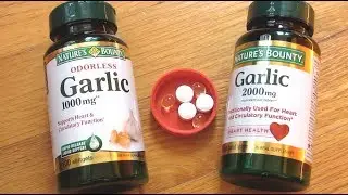 Таблетки Nature's Bounty Garlic Pills | Мягкие гели против таблеток