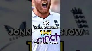 Most Runs in Test Cricket in 2022 #shorts