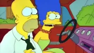 The Simpsons - They&rsquo;re fighting in the car again