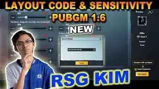 (New) RSG KIM Layout Code & New Sensitivity 2021 | Fast Peek PUBG Mobile