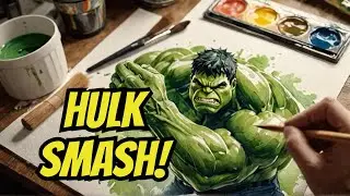 Want to Draw Hulk Like Marvel's Pro Artists? Master Watercolor Now!