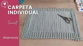 CARPETA INDIVIDUAL MUY FACIL A DOS AGUJAS