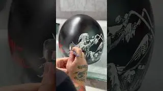 ☠️🔥 #aerografia #painting #custom #helmet #helmets #oldschool #capacete #custompaint #desenho #art
