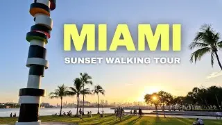 South Pointe Park Sunset 4K Walking Tour | Miami's Hidden Gem