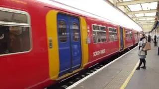 South West Trains Class 455 arrives at Richmond