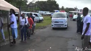 Peaceful protest at Douglas Charles Airport in Dominica