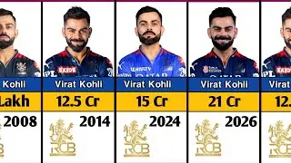 Virat Kohli IPL Career (2008-2026) King Kohli || Total Ipl Salary Per year season 