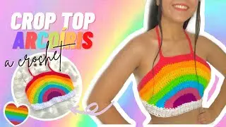 Crop Top Arcoíris a Crochet🌈 - ✨Merry