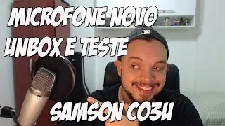 MICROFONE NOVO - UNBOX E TESTE (SAMSON C30U)