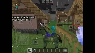Loud thunderstorm 🌩️⛈️ in Minecraft